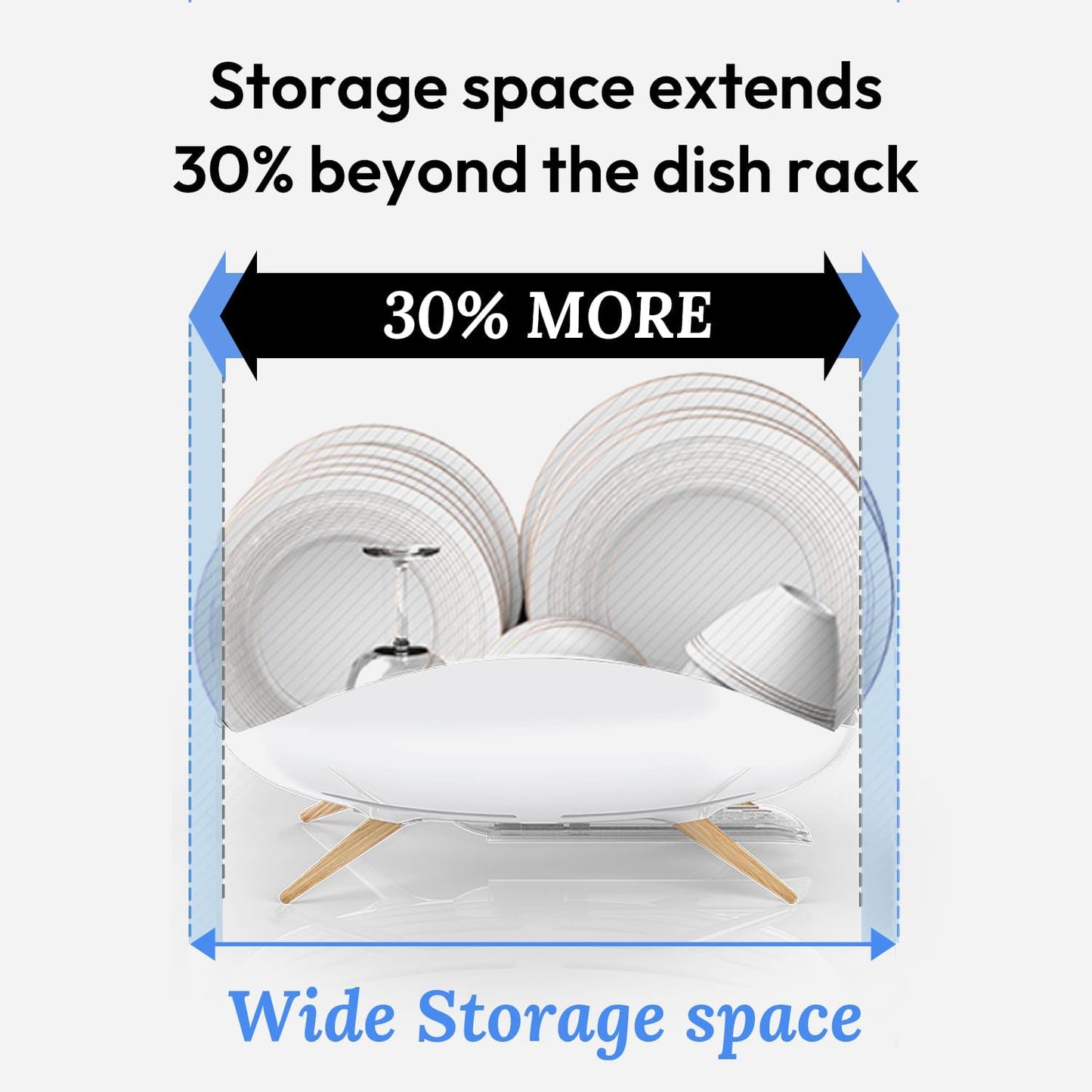 Premium Self-Draining Dish Drainer | Minimalist Anti-Rust Rack 🍽️