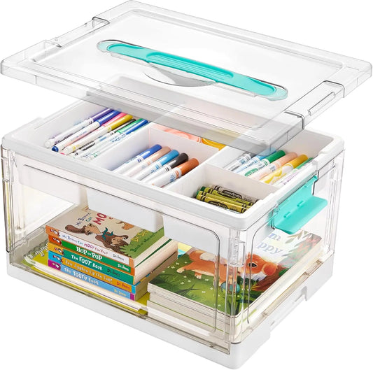 2-Pack XXL Craft & Toy Organizer Box - 24QT Large Capacity 📦✨