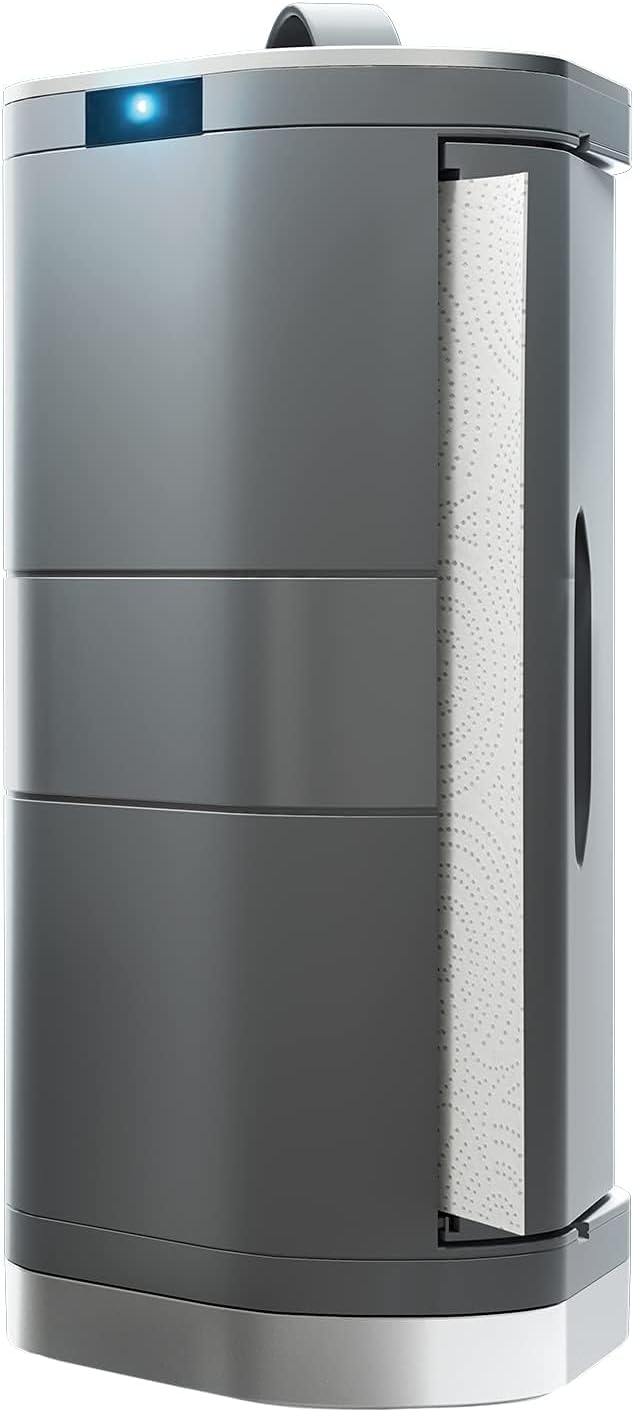 Smart Touchless Paper Towel Dispenser | Countertop Gray 🖐️✨