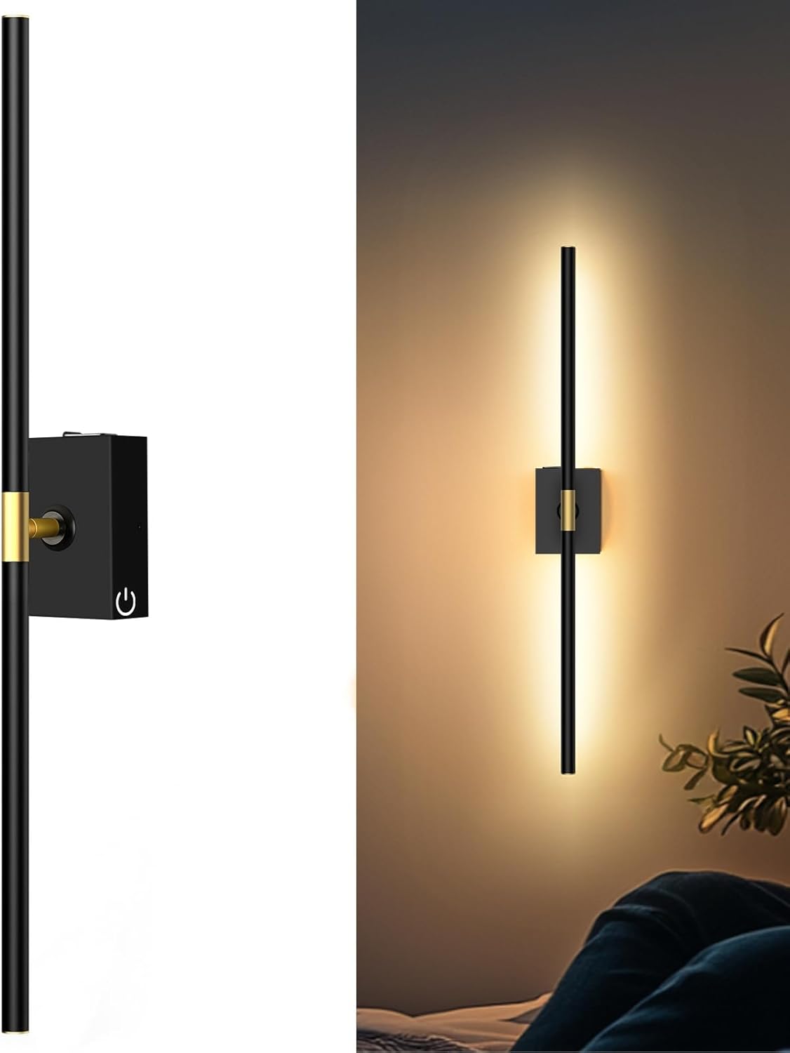 Wireless Wall Sconces | Rechargeable & No-Drill Lighting (10000mAh) 💡