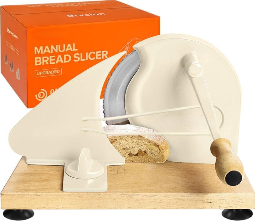 Artisan Hand-Crank Bread Slicer | Adjustable Thickness for Sourdough 🍞
