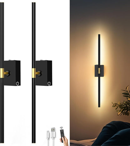 Wireless Wall Sconces | Rechargeable & No-Drill Lighting (10000mAh) 💡