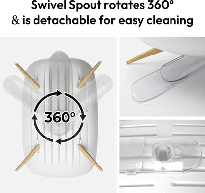 Premium Self-Draining Dish Drainer | Minimalist Anti-Rust Rack 🍽️