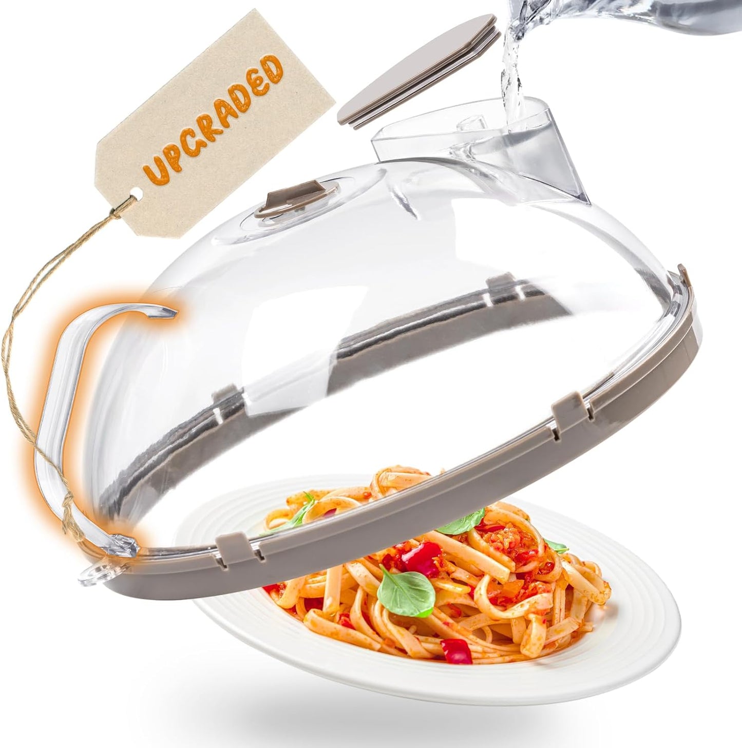 Anti-Splatter Microwave Cover | With Steam Moisture Box 🥘