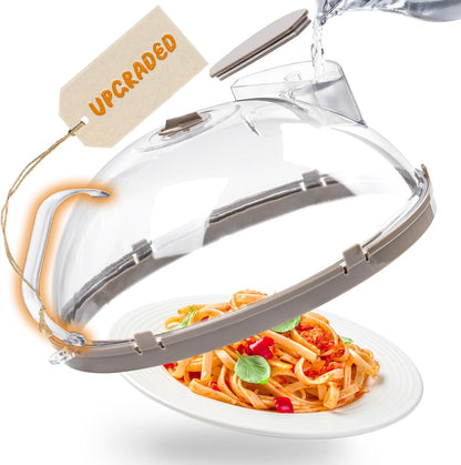 Anti-Splatter Microwave Cover | With Steam Moisture Box 🥘