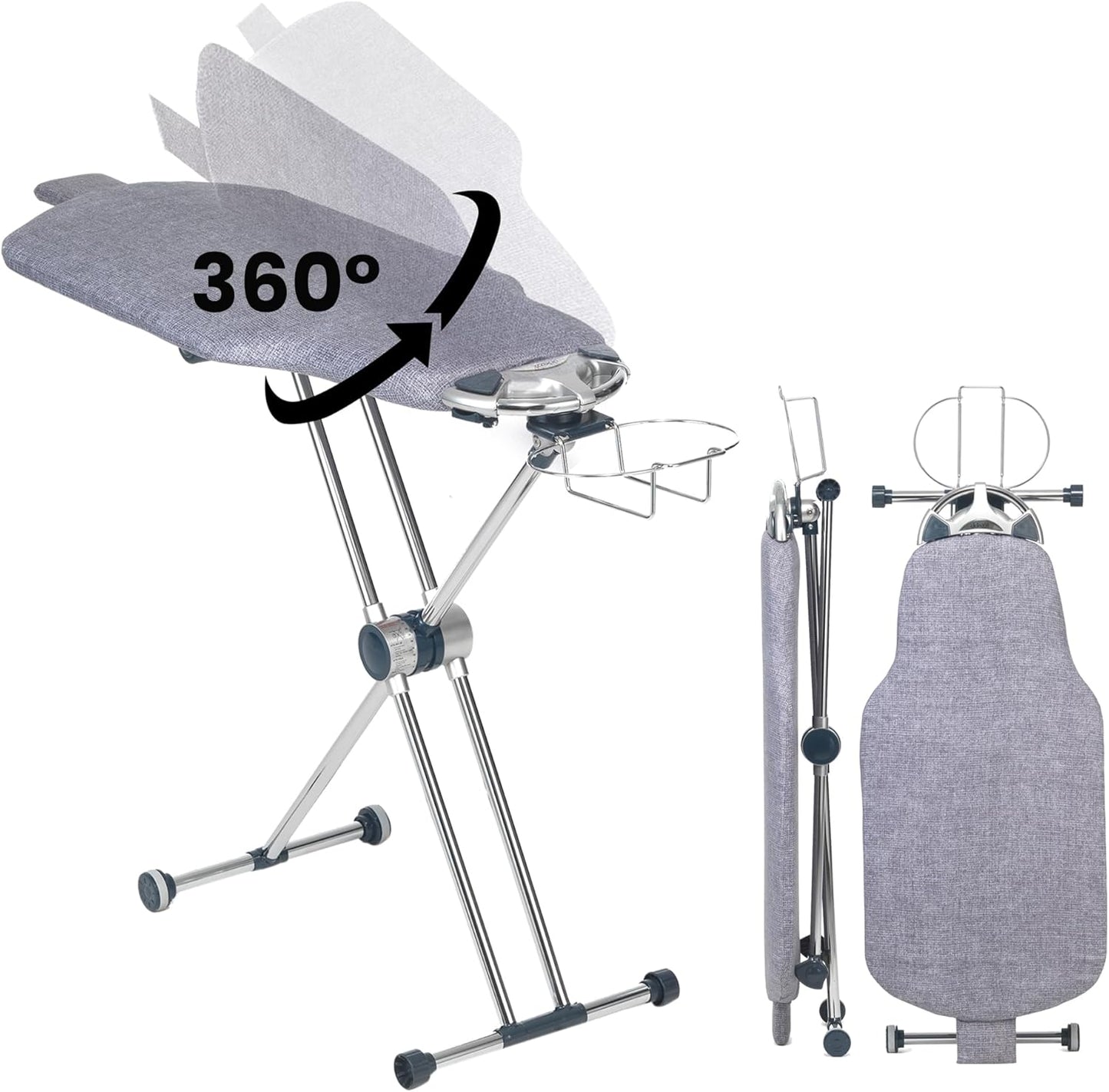 360° Swivel Ergonomic Ironing Board with Adjustable Height ✨