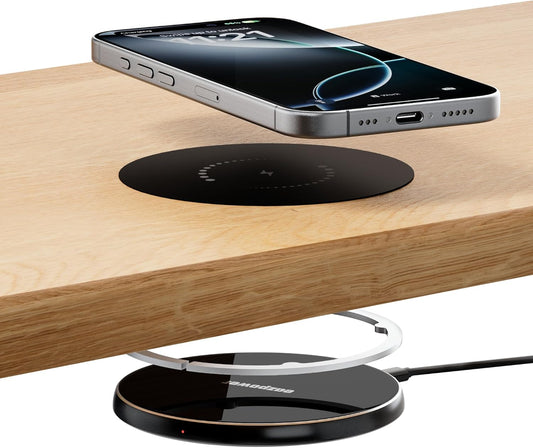 Invisible Under-Desk Wireless Charger | 30mm Long Distance Charging ⚡