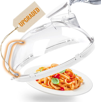 Anti-Splatter Microwave Cover | With Steam Moisture Box 🥘