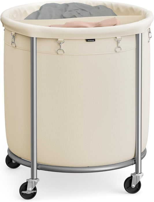 Heavy-Duty Rolling Laundry Basket | Extra Large Storage Cart (70-240)L🧺💨