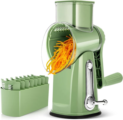 5-in-1 Rotary Drum Grater | Cheese & Vegetable Slicer 🥗