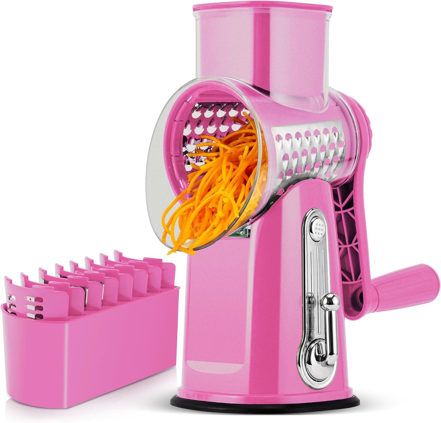 5-in-1 Rotary Drum Grater | Cheese & Vegetable Slicer 🥗