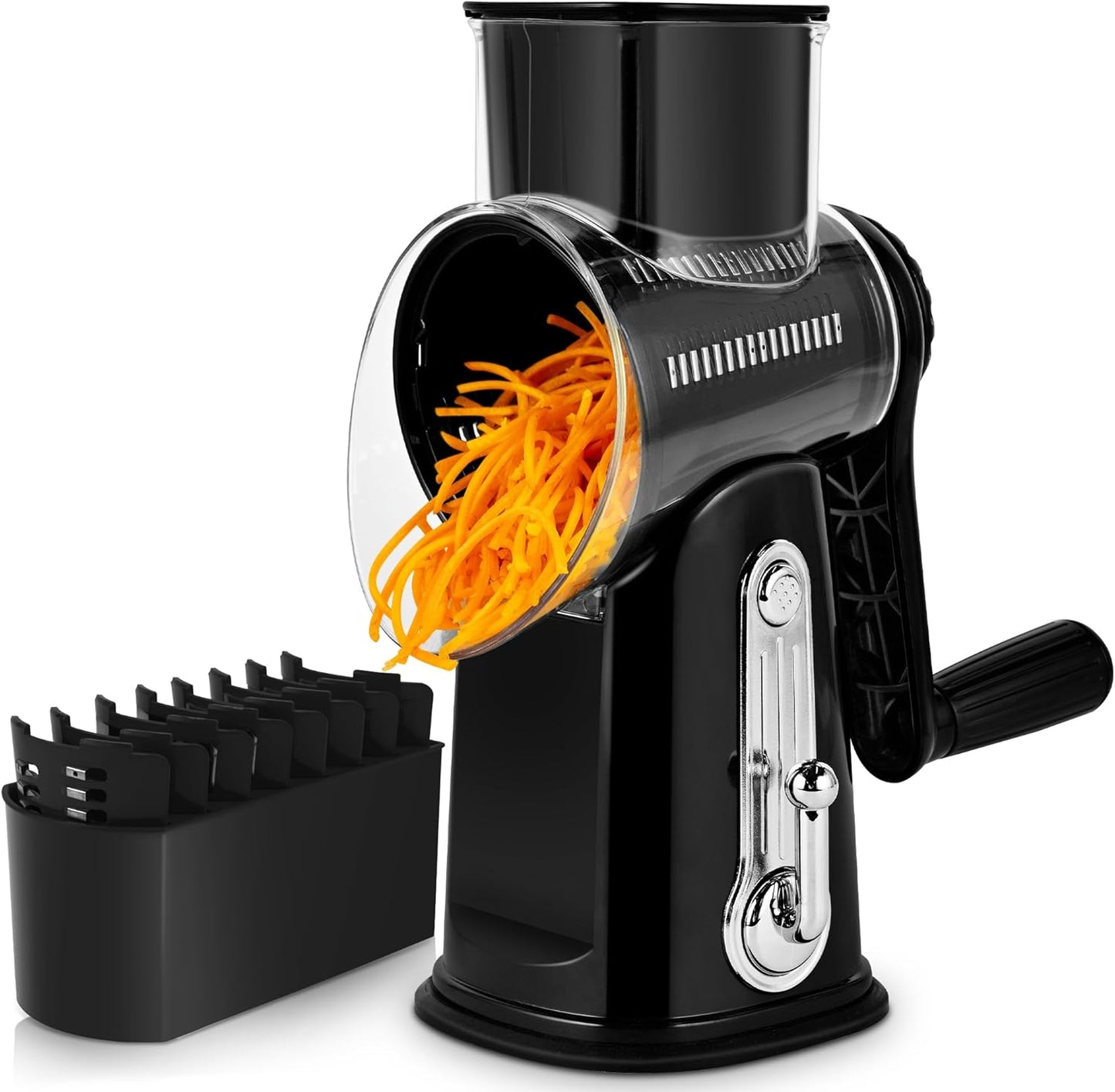 5-in-1 Rotary Drum Grater | Cheese & Vegetable Slicer 🥗