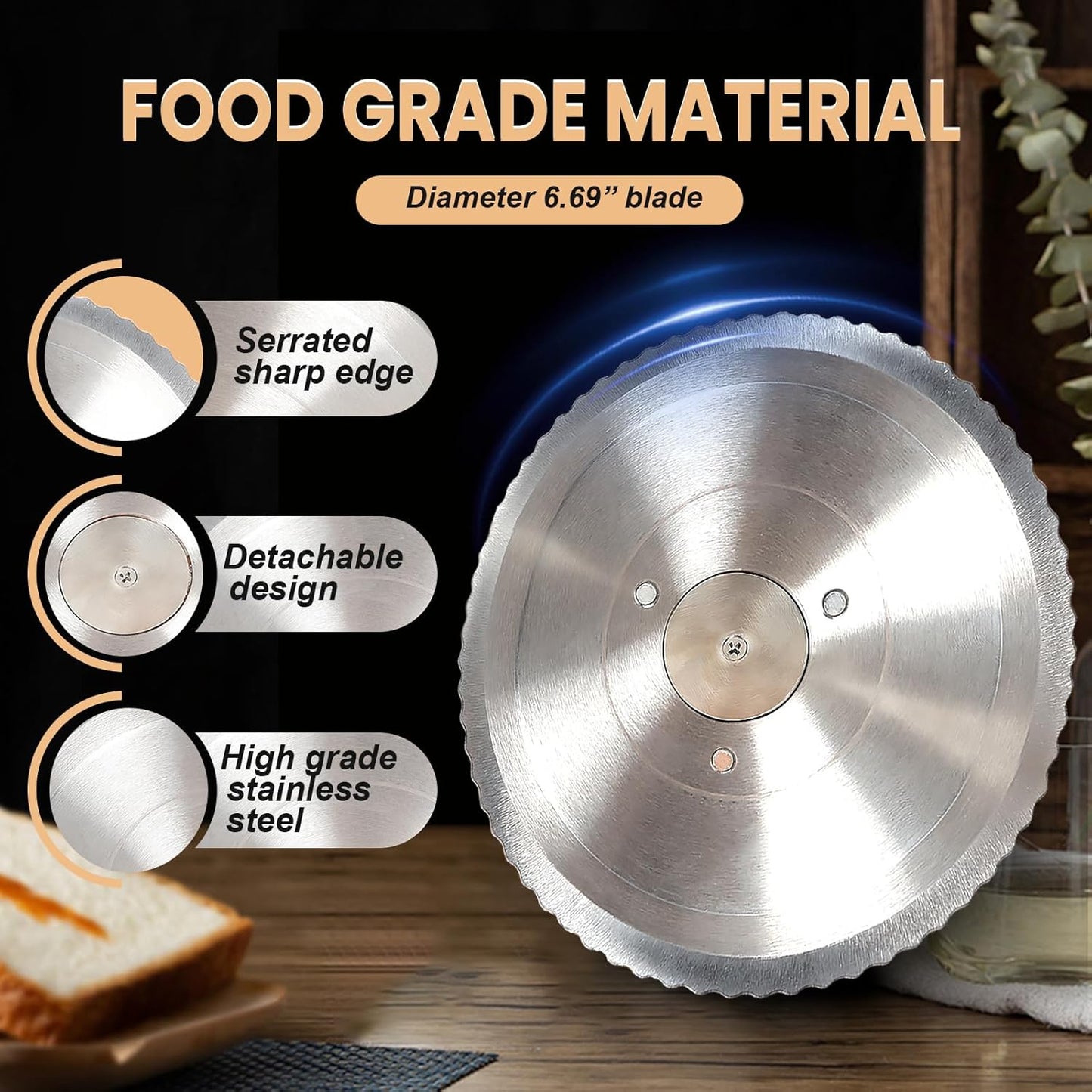 Artisan Hand-Crank Bread Slicer | Adjustable Thickness for Sourdough 🍞