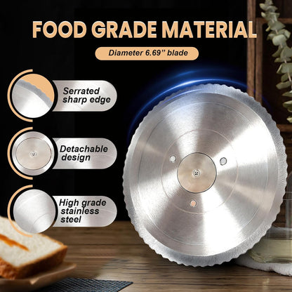 Artisan Hand-Crank Bread Slicer | Adjustable Thickness for Sourdough 🍞