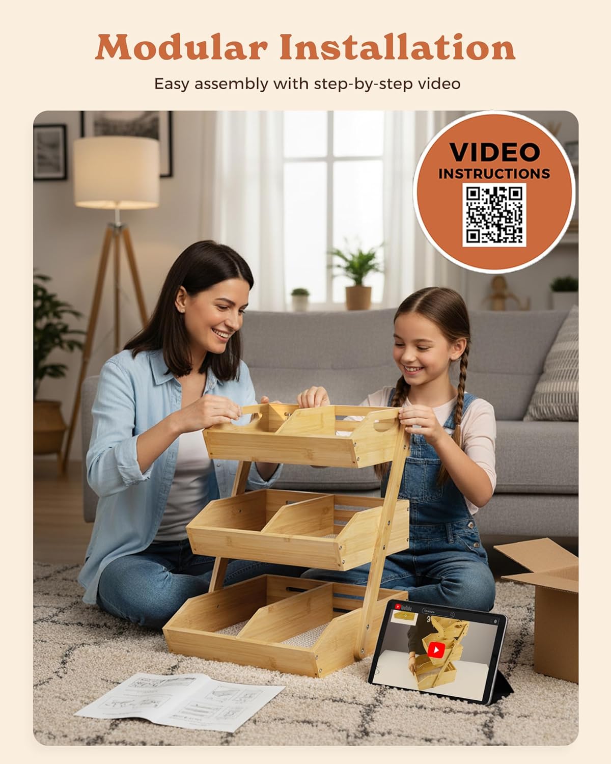 3-Tier Fruit Basket - XL Kitchen Countertop Organizer 🍎🌿