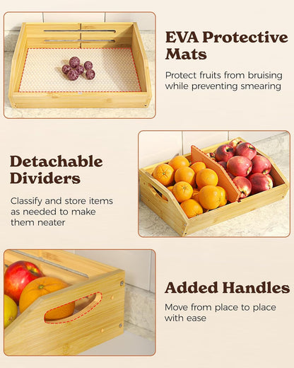 3-Tier Fruit Basket - XL Kitchen Countertop Organizer 🍎🌿