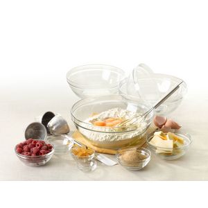 10 pc Clear Bowl Stackable Set