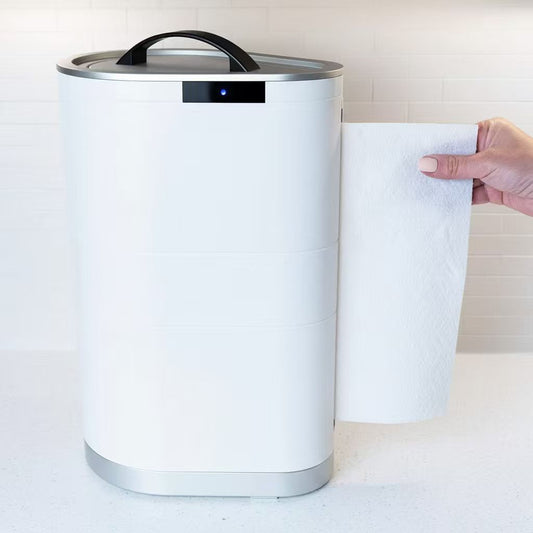 Smart Touchless Paper Towel Dispenser | Countertop Gray 🖐️✨