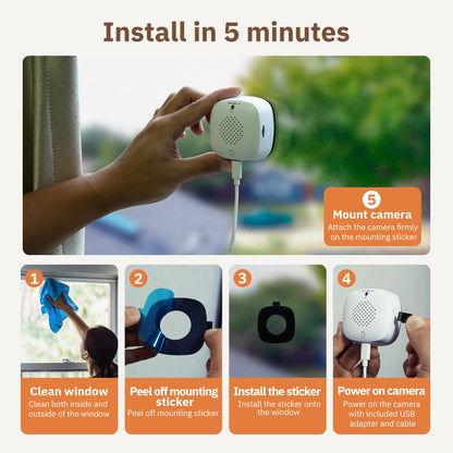 2K Window Security Camera | 5G/2.4GHz WiFi Indoor Home Monitor 🛡️