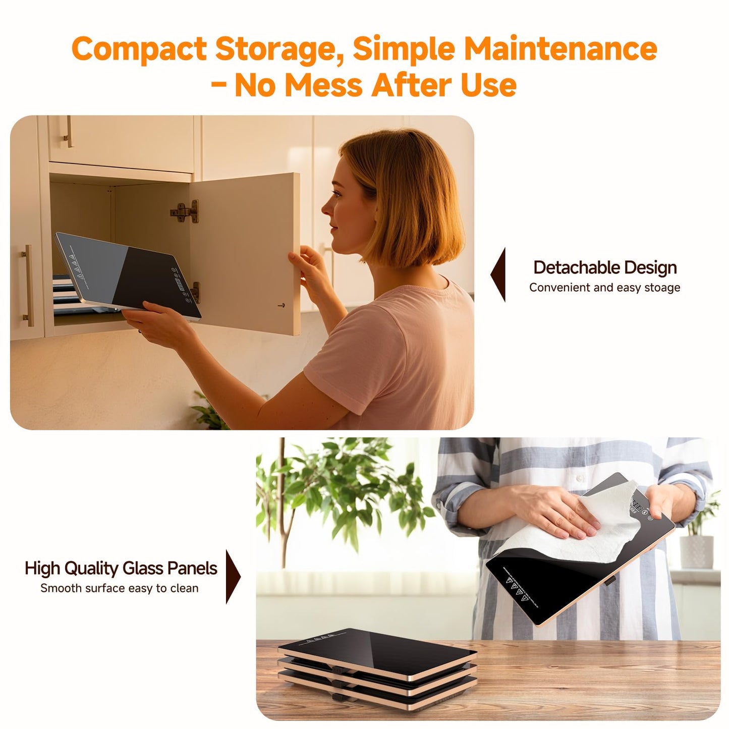 🥘Modular Electric Warming Tray | Premium Glass Buffet Server