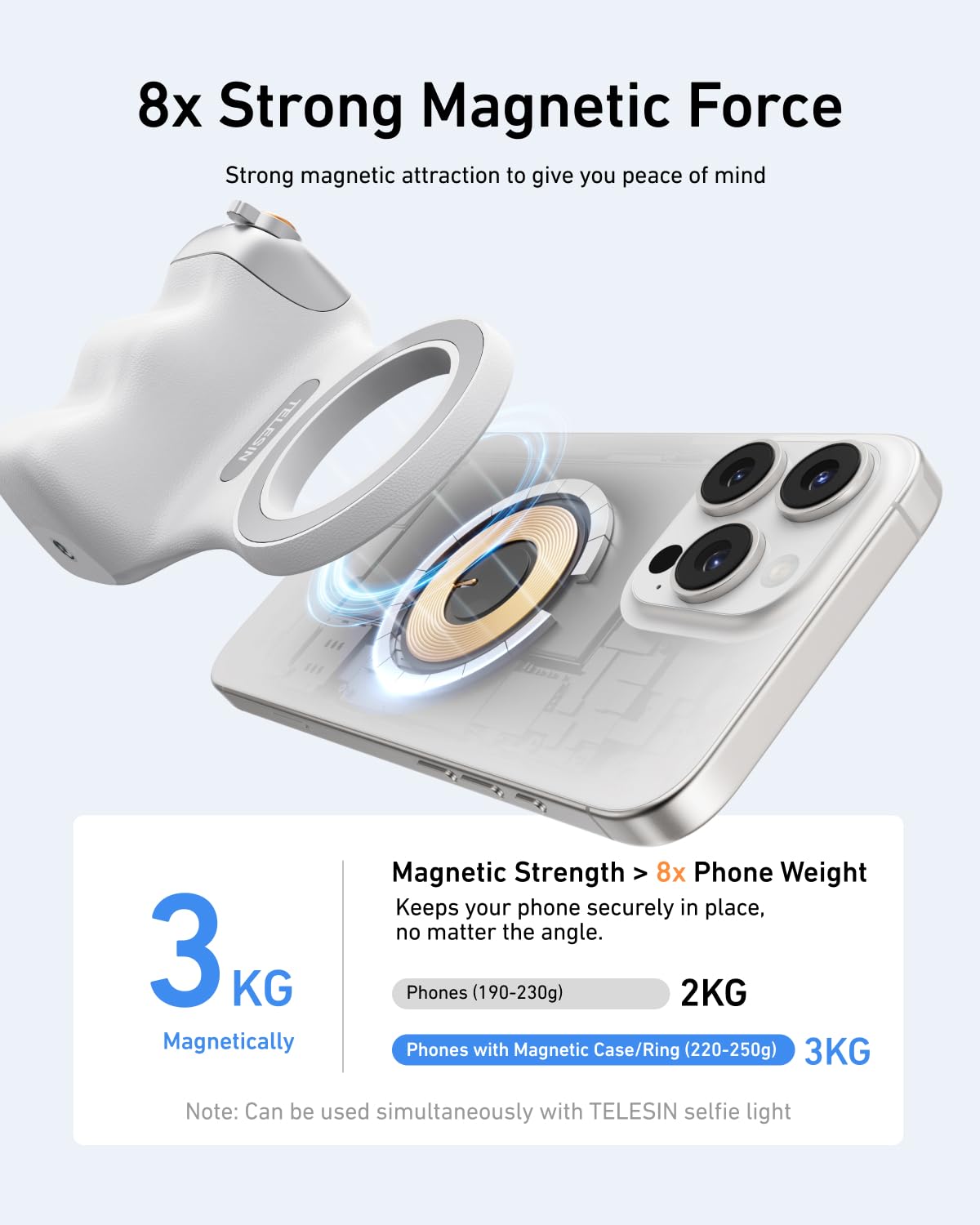 Magnetic Camera Grip & Shutter for iPhone/Android 📸