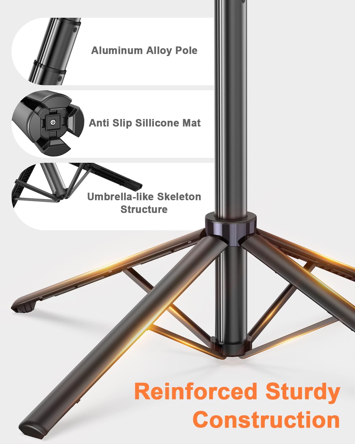 AI Smart Face Tracking Tripod | 360° Rotating Stand with Fill Light 📸✨