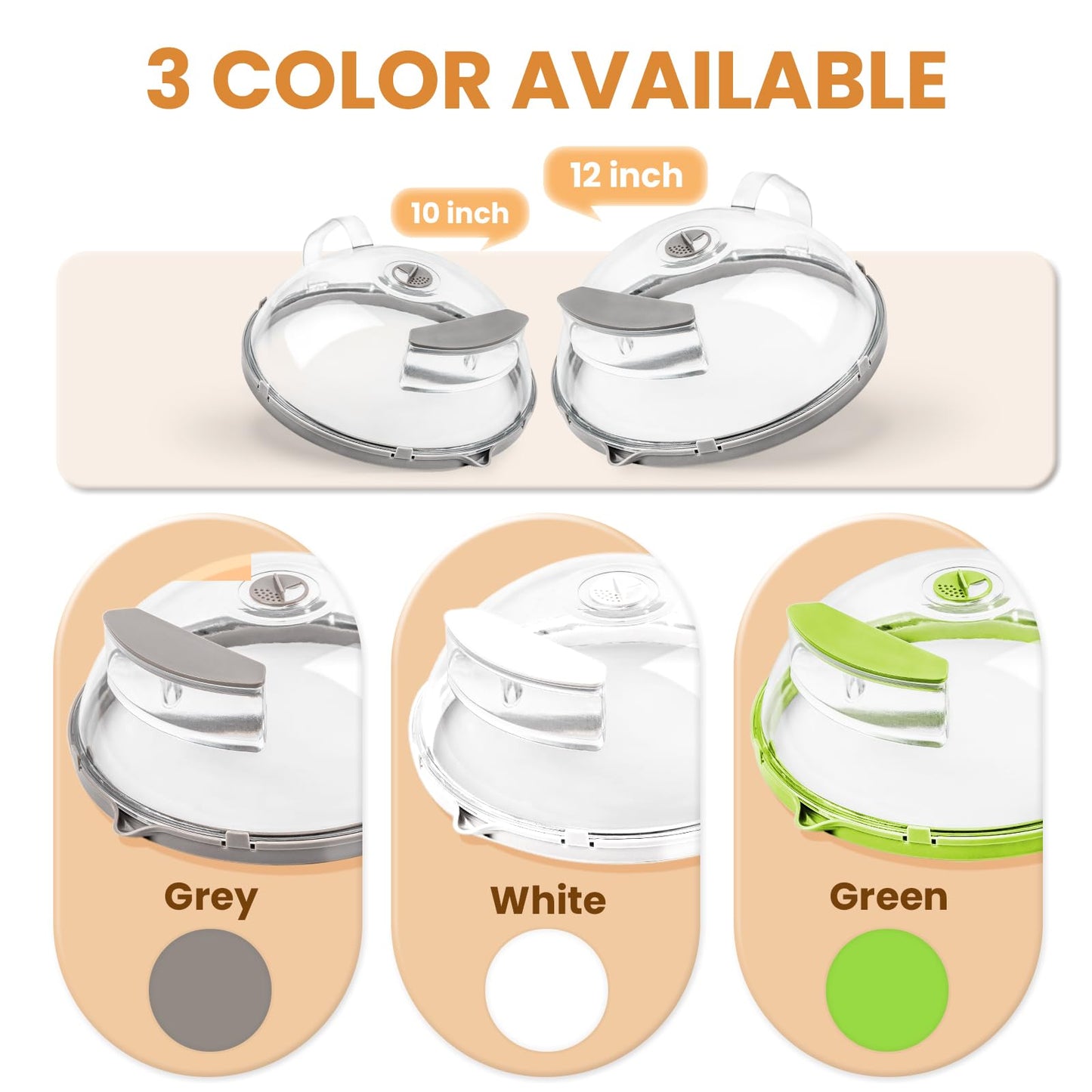 Anti-Splatter Microwave Cover | With Steam Moisture Box 🥘