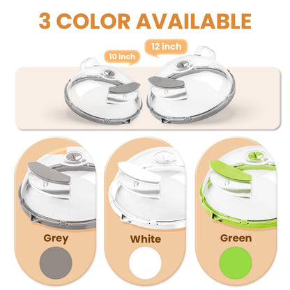 Anti-Splatter Microwave Cover | With Steam Moisture Box 🥘