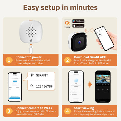 2K Window Security Camera | 5G/2.4GHz WiFi Indoor Home Monitor 🛡️